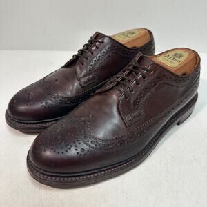 GUC Grant Stone x J. Crew Ludlow Longwing Wingtip Derby Bench Made Brown 8 D